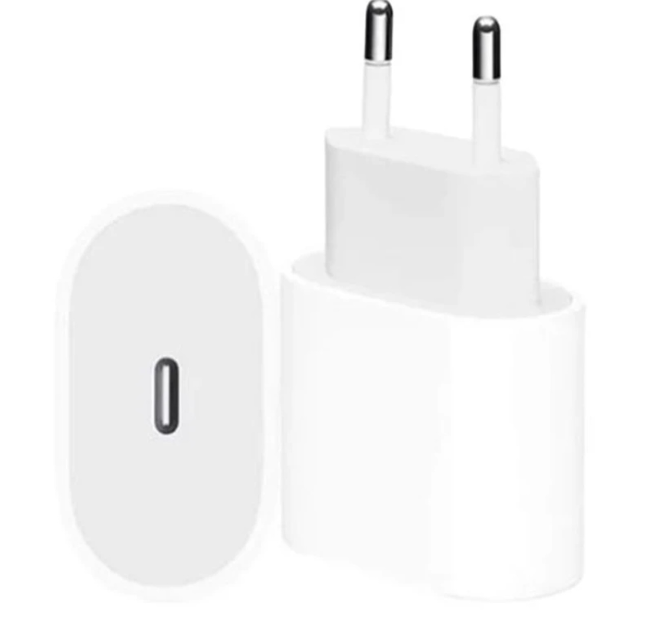 شارژر دیواری 20 وات اپل مدل 20W USB-C با اتصال به پریز دوشاخه (استاندارد ایران)، دارای یک عدد درگاه خروجی USB Type-C