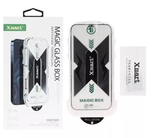 محافظ صفحه ایکس مارت مدل Magic Glass Box به همراه کیت نصب مناسب برای 16promax