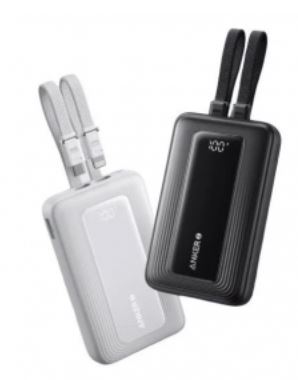 پاوربانک ۳۰ واتی انکر با ظرفیت ۲۰۰۰۰ میلی آمپر Anker Zolo Power Bank Built-in USB-C and Lightning Cable مدل A1681